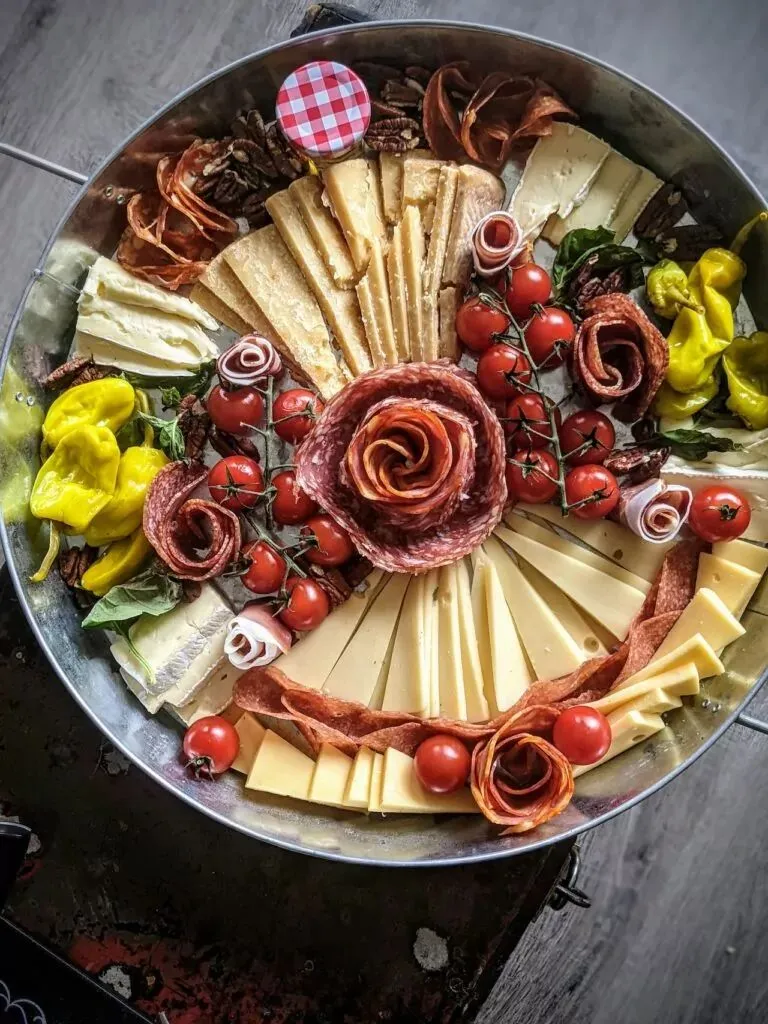 Tabla de jamón y queso artesanales